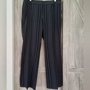 Nygard Collection Navy Pin Striped Dress Pants 14P